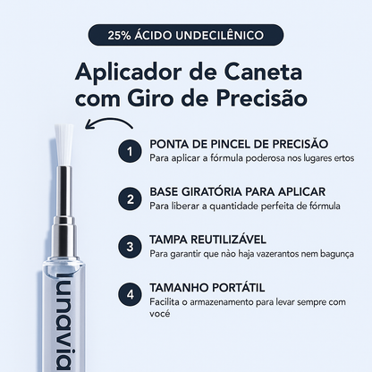 Lunavia - Caneta Antifúngica - (Ácido Undecilênico)
